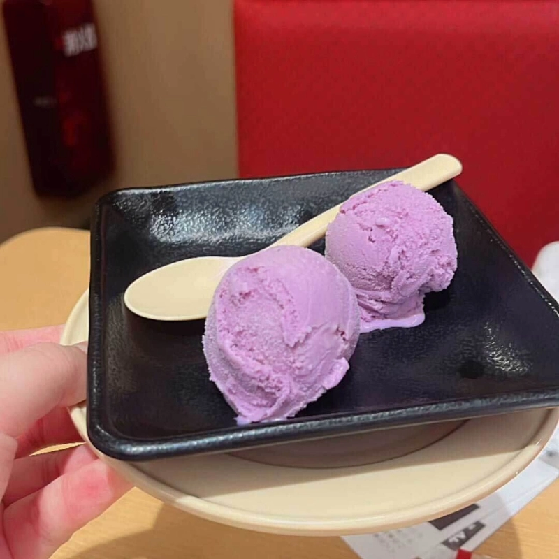 壽司郎的紫地瓜冰淇淋