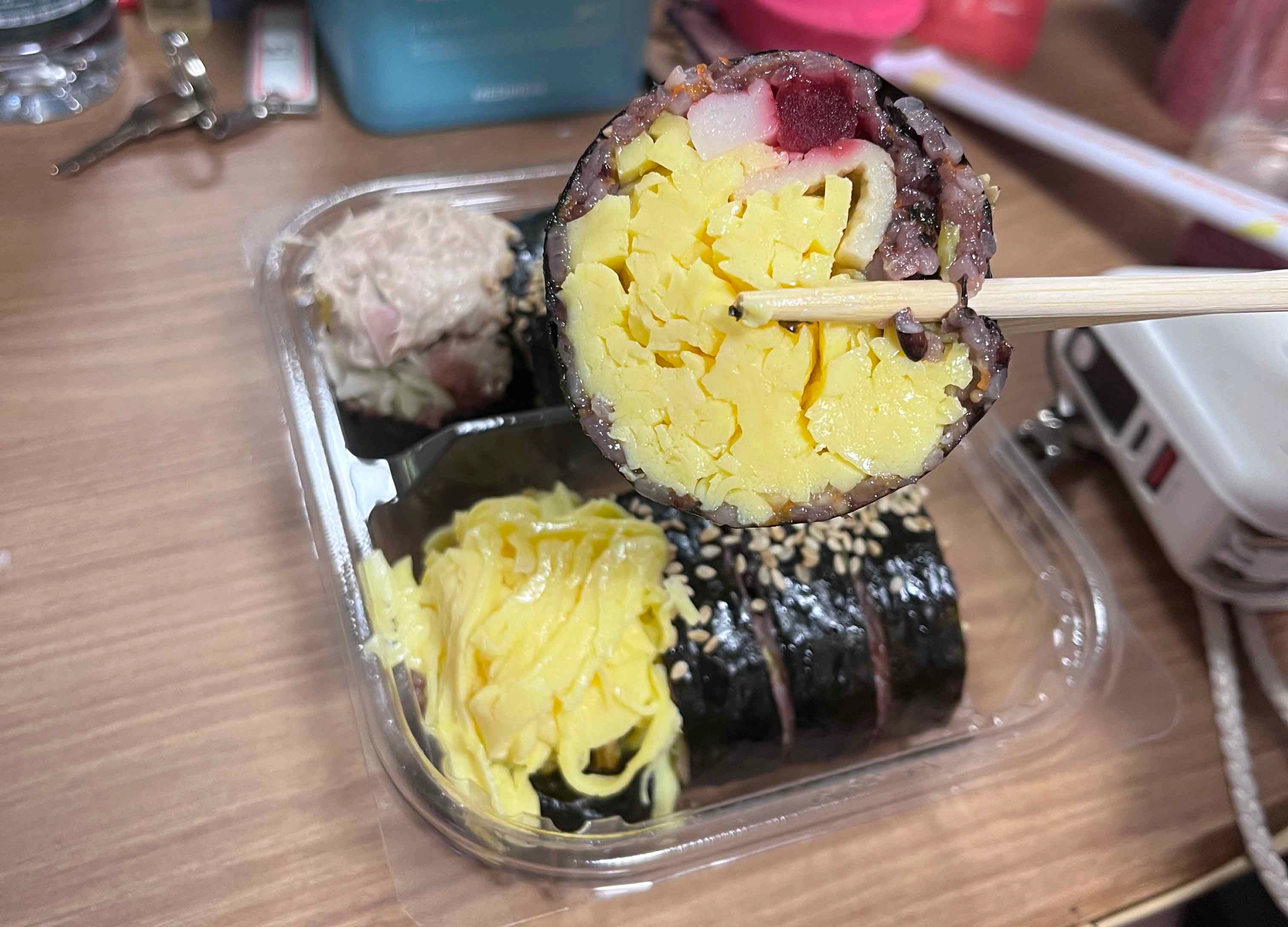 綜合飯捲的雞蛋口味